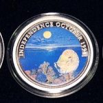 Lot von 3 Palau Farbmünzen 5 Dollars Silber - Set of 3 Palau Color Coins 5$ Silver - Marine Life Protection