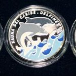 Fauna del caribe Farbmünzen Color Coins,Peces Tropicales Republica de Cuba Tropische Fische Kuba Lot von 3 Silber Farbmünzen Set of 3 Color Silver Coins