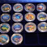 Farbmünzen Sammlermünzen "Meeresschutz" Palau, Komplette Serie von 1992 bis 2009, 45 Stück 1$ Münzen Color coins Collectibles "Marine Life Protection" Palau, complete set freom 1992 until 2009, 45 Piece of 1$ Coins