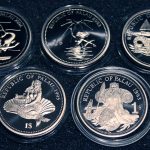 2006 2003 1999 1995 1993 Color coins Collectibles Marine Life Protection Palau 1$ Coins Farbmünzen Meeresschutz Palau 1$ Münzen